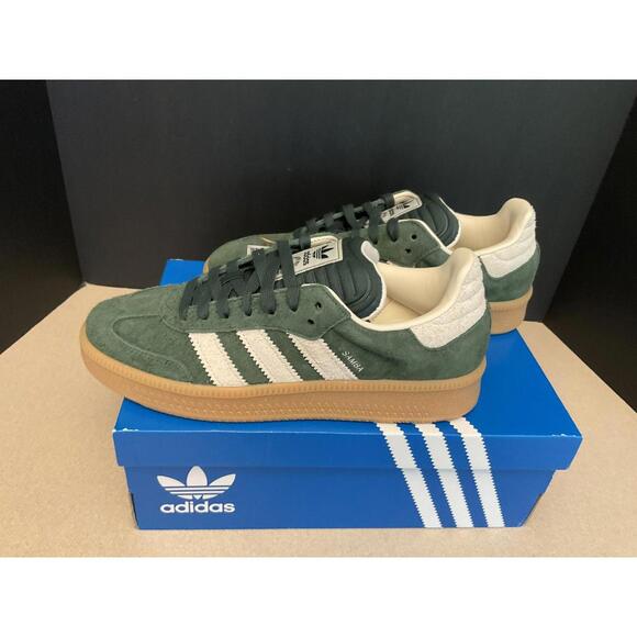 New! Adidas Samba XLG Shadow Green/Chalk White Shoes. Men's 9.5 / Women's 10.5. - Picture 7 of 10